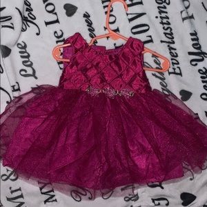 Beautiful pink tutu flower band dress